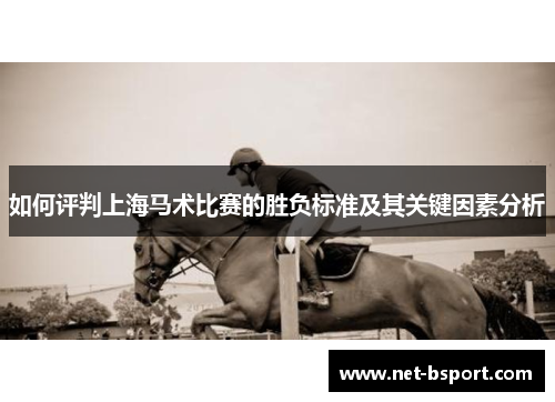 如何评判上海马术比赛的胜负标准及其关键因素分析
